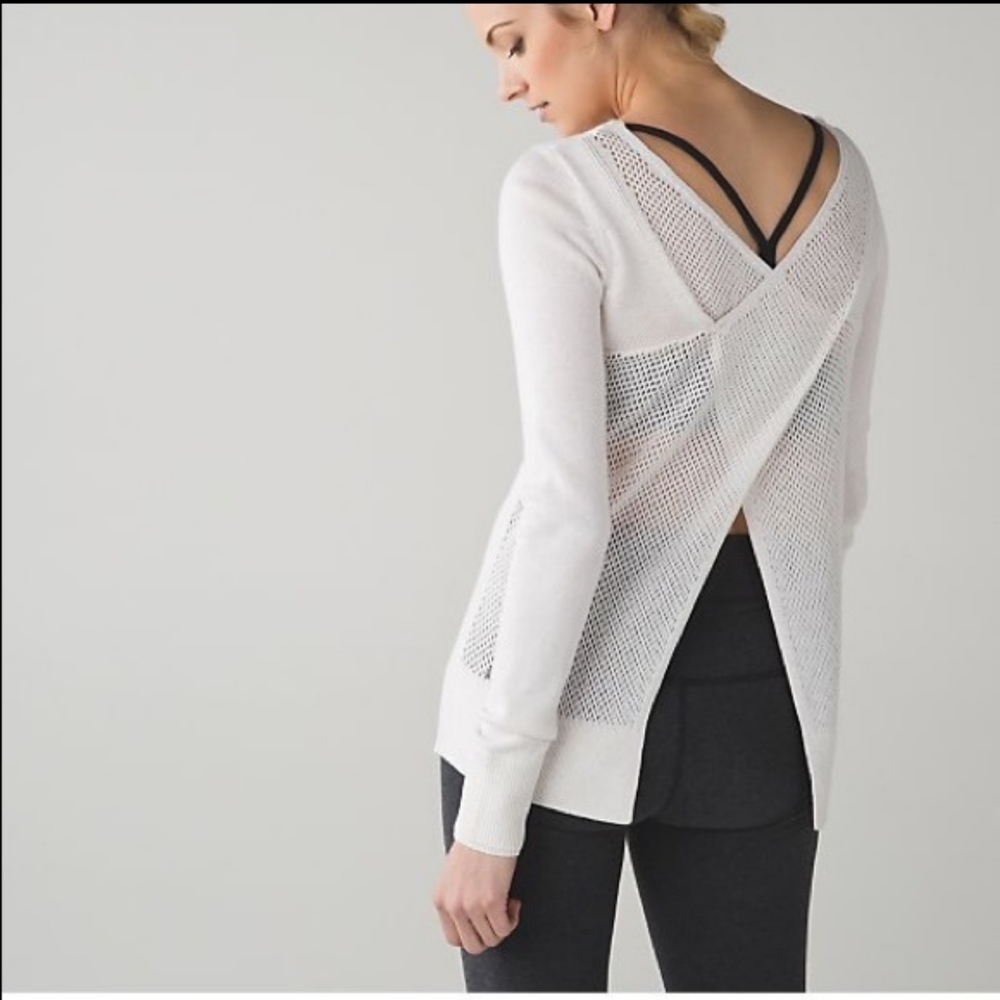 Lululemon Sunset Savasana Pullover II White size 6